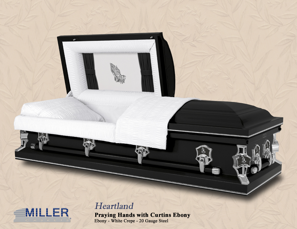 Heartland Ebony Praying Hands with Curtins